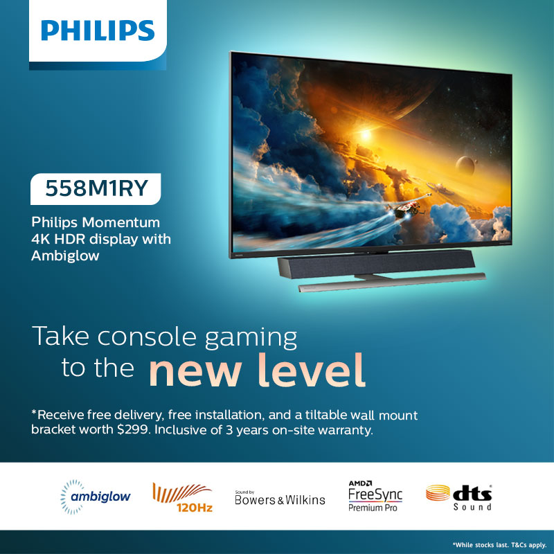 Philips Momentum 558M1RY 4K HDR Display with Ambiglow
