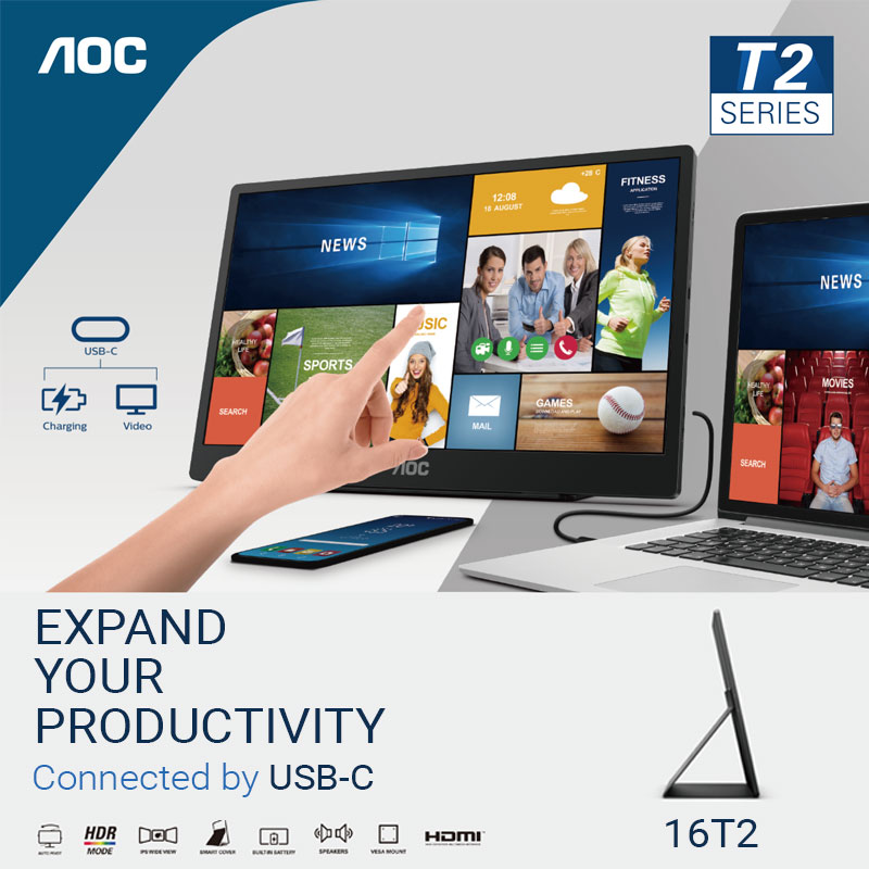 AOC 16T2 Portable Monitor