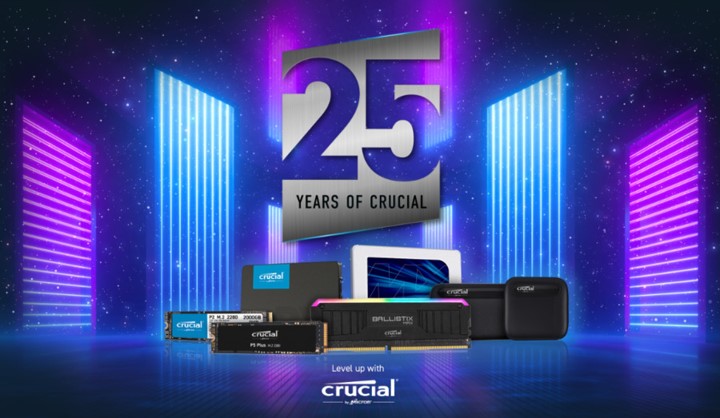 Celebrate 25 years of Crucial by purchasing Crucial products and stand a chance to WIN awesome prizes!