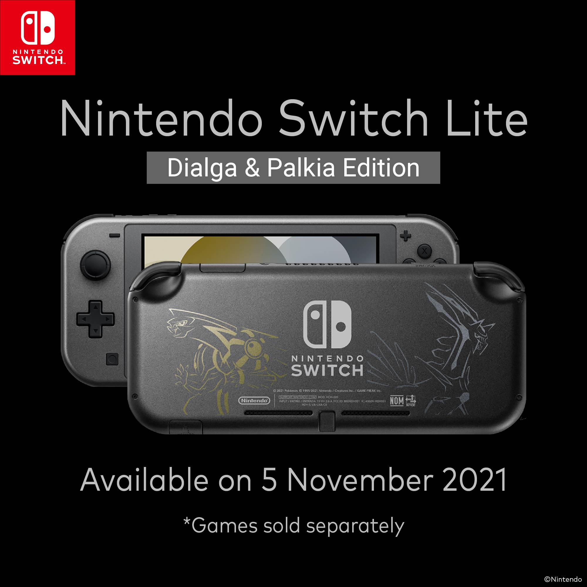 Nintendo Switch Lite Dialga & Palkia Edition