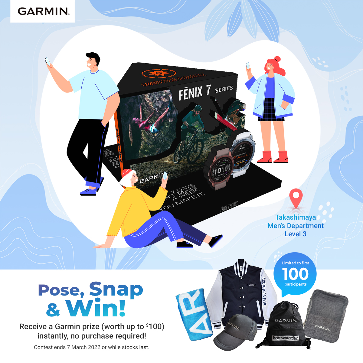 [Event] Pose, Snap & Win! Visit Garmin booth at Takashimaya Level 3