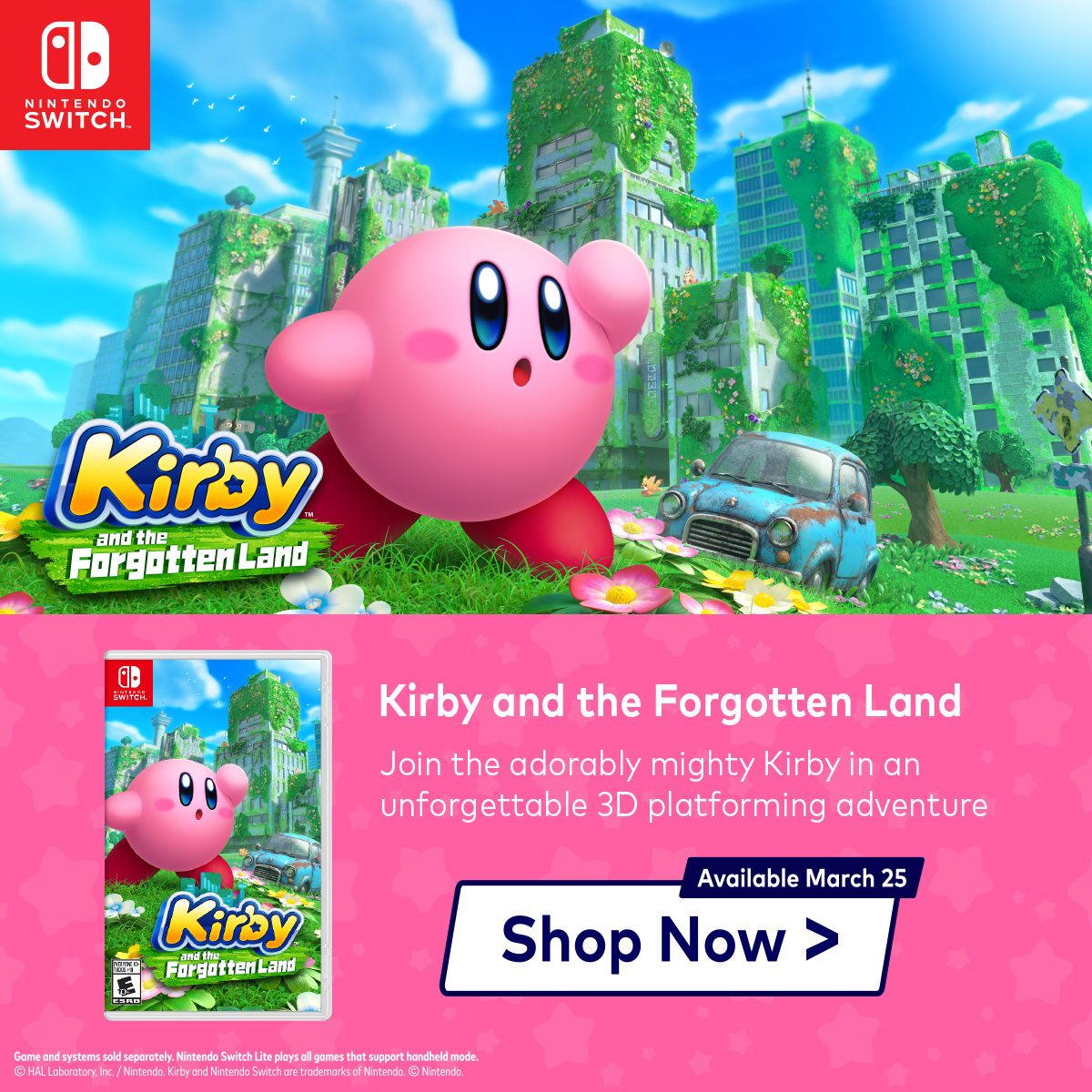 Kirby and the Forgotten Land for Nintendo Switch